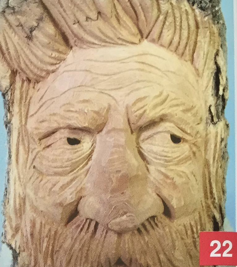 First ever carving (wood spirit) : r/Woodcarving