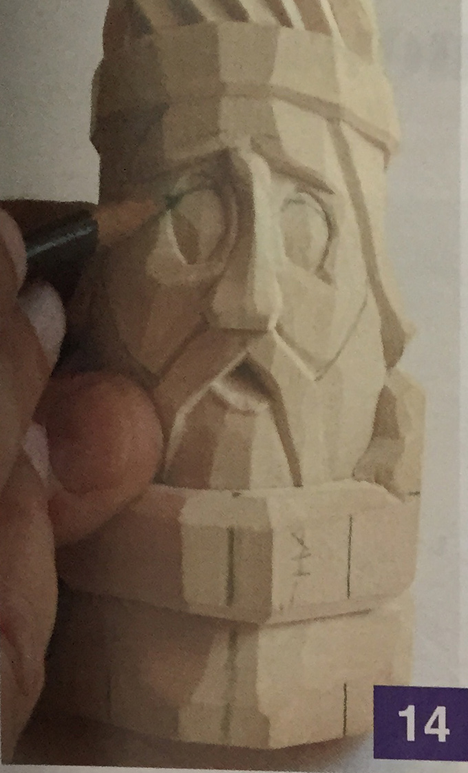 Gnome Carving Step 14