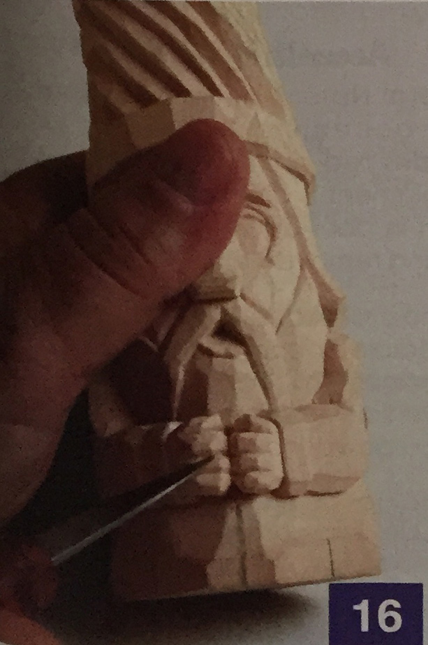 Gnome Carving Step 16